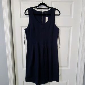 J Crew fit and flare exposed back zipper dress